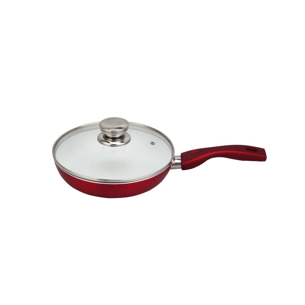 Non-Stick Stainless Steel Fry Pan With Cover — product information