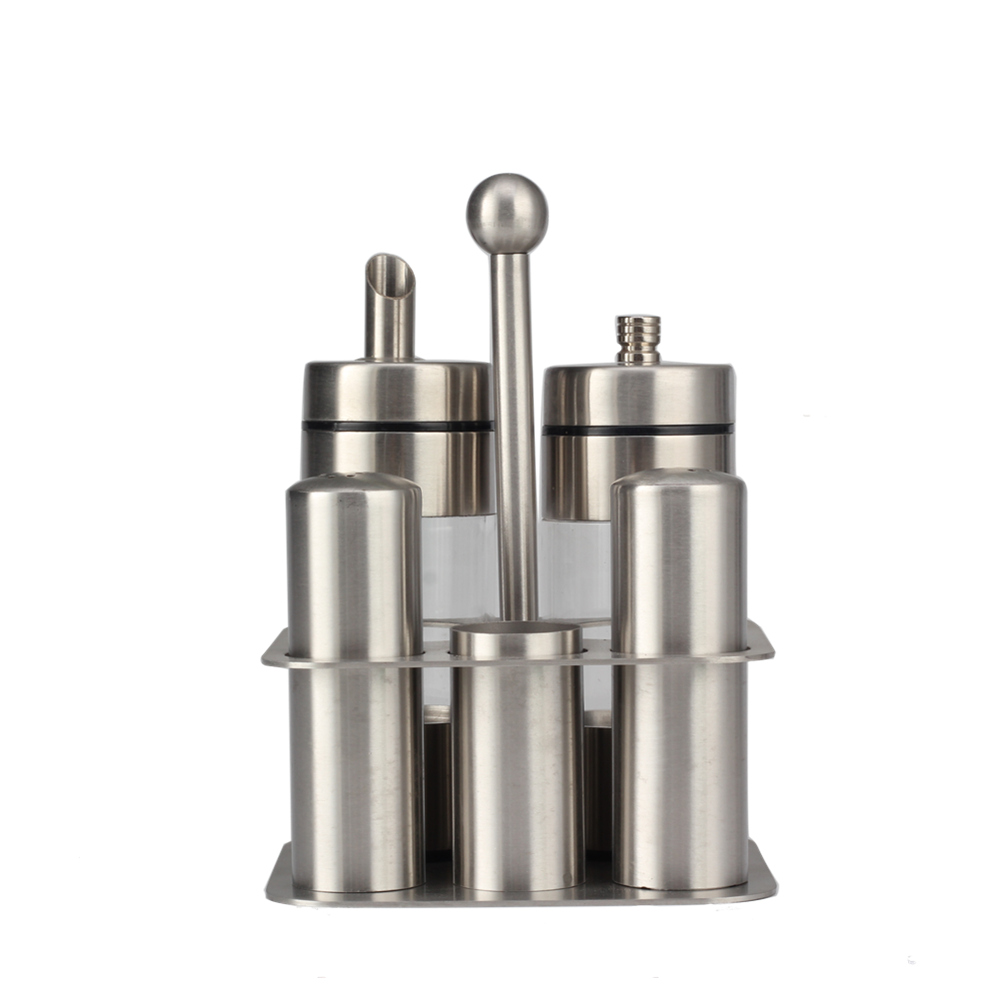 Stainless Steel Salt And Pepper Shakers Set