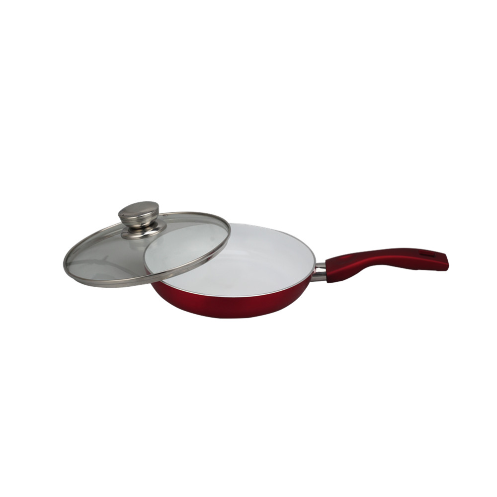Non-Stick Stainless Steel Fry Pan With Cover — 6