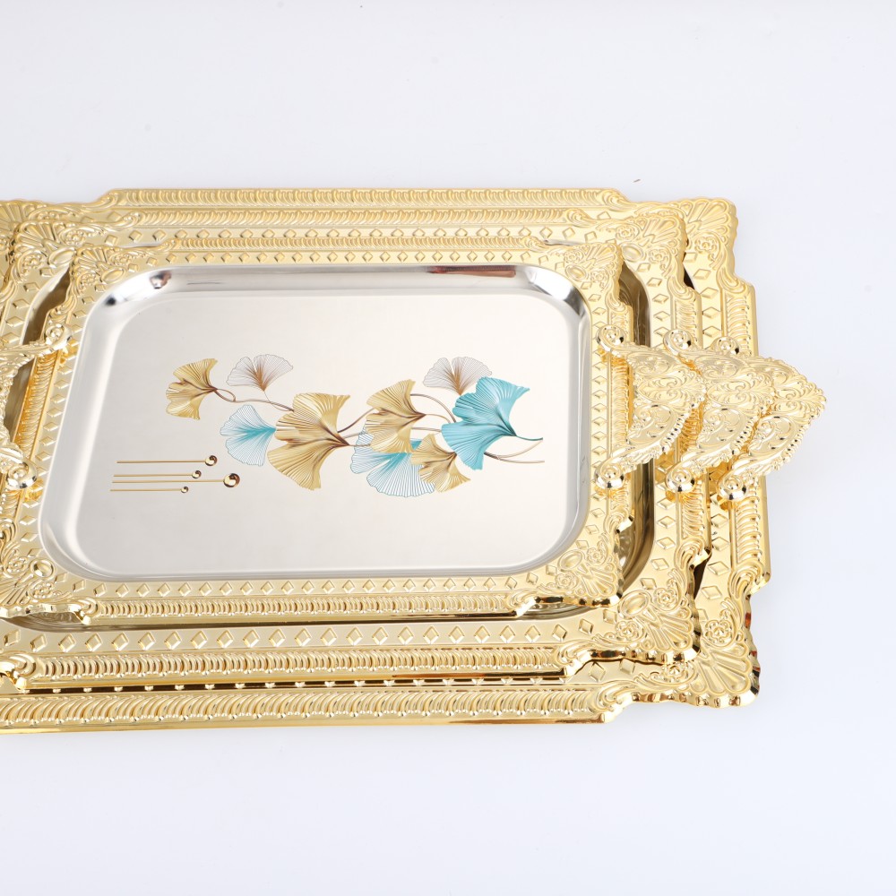 Three Sizes Iron Serving Plate for Home Party Birthday Wedding — 6