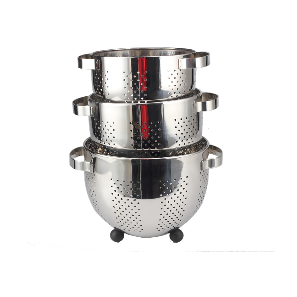 Stainless Steel Colander With Ball Point Feet — 7