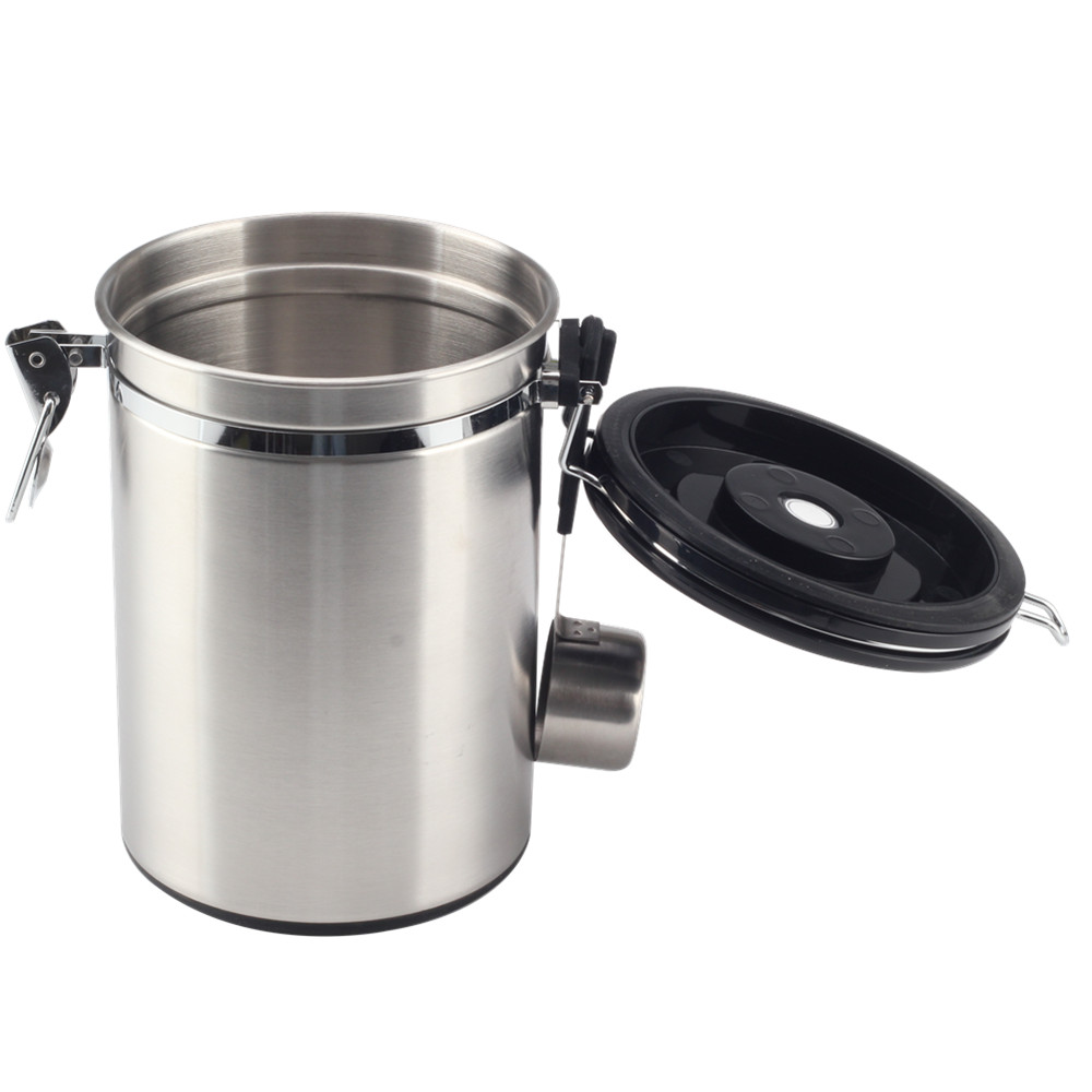 Coffee Canister Airtight Storage Container With Scoop, Date Tracker — 4