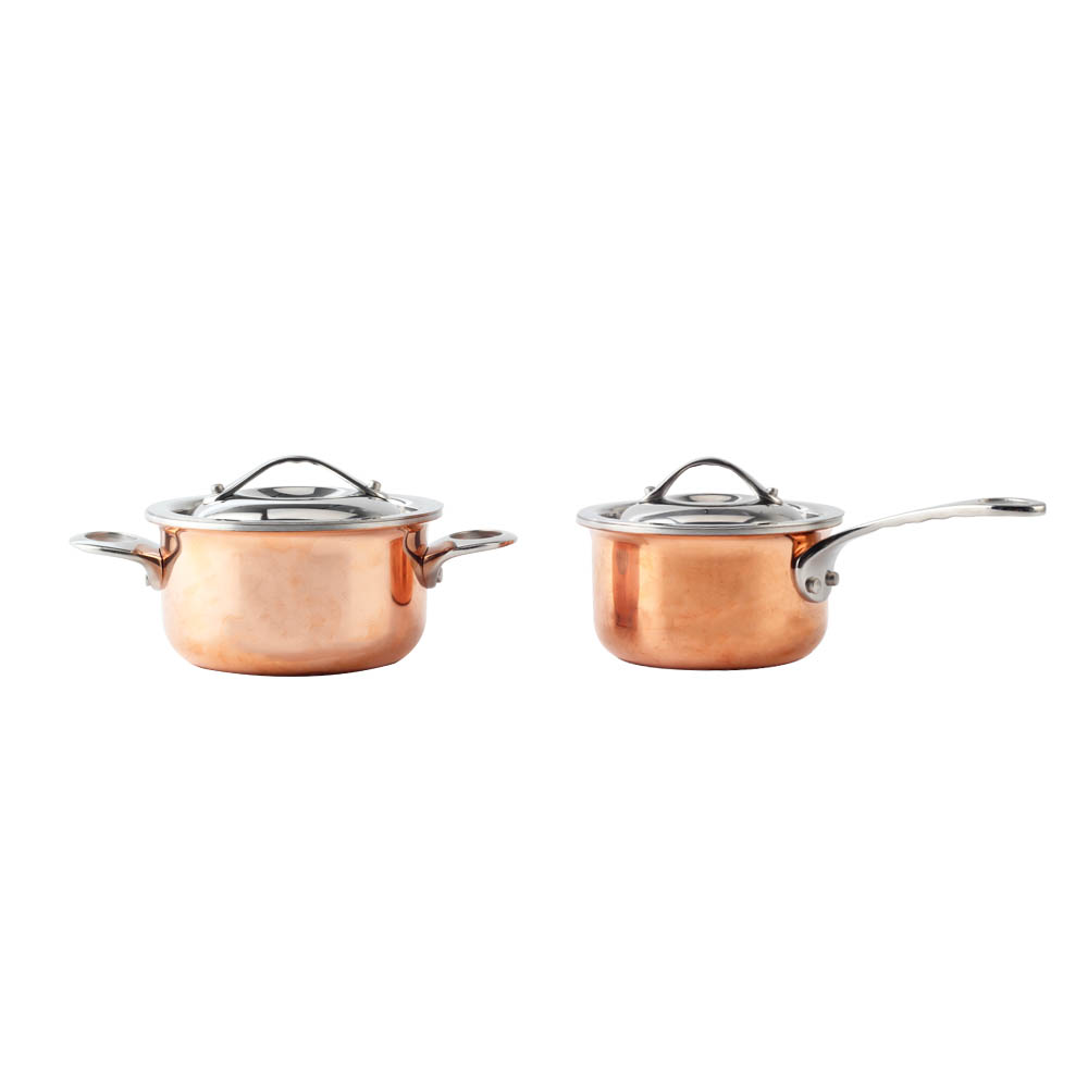 Silver Stainless Steel Mini Sauce Pot — 2