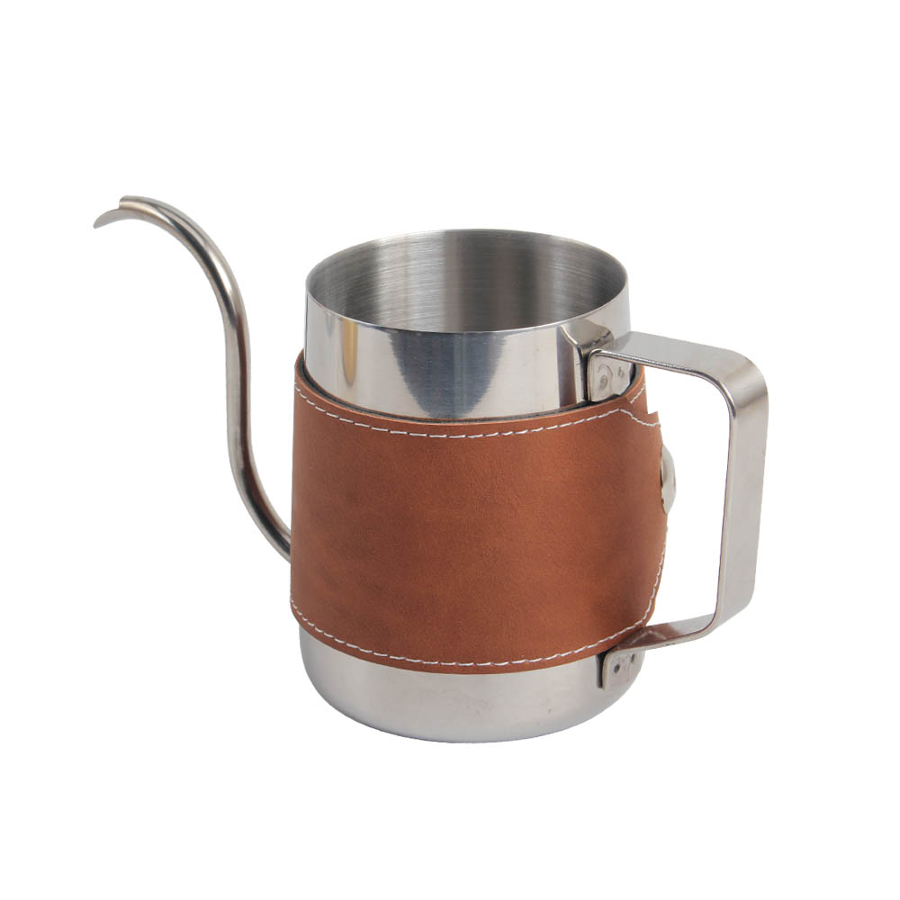 Stainless Steel Kettle With Leather Cover — 5