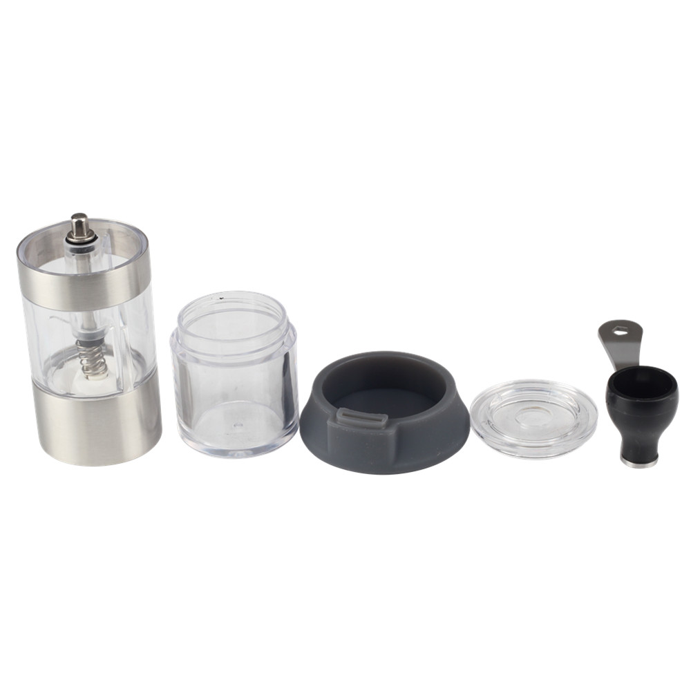 Stainless Steel Manual Coffee Bean Grinder With Silicone Base — 2