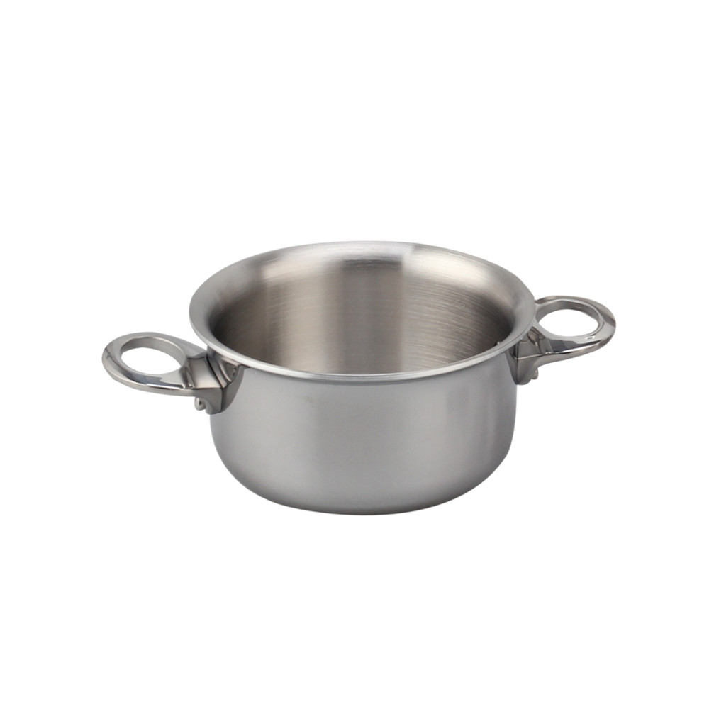 Silver Triply Mini Stainless Steel Sauce Pot