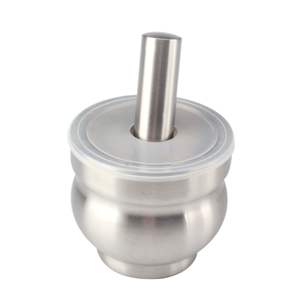 304 Food Grade Stainless Steel Mortar and Pestle Medicine Grinder Set — 2