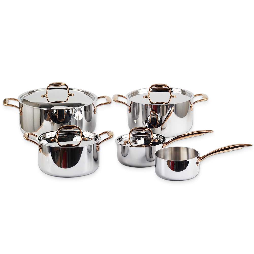 Whole-Clad Tri-Ply Stainless Steel Induction Stock Pot — product information