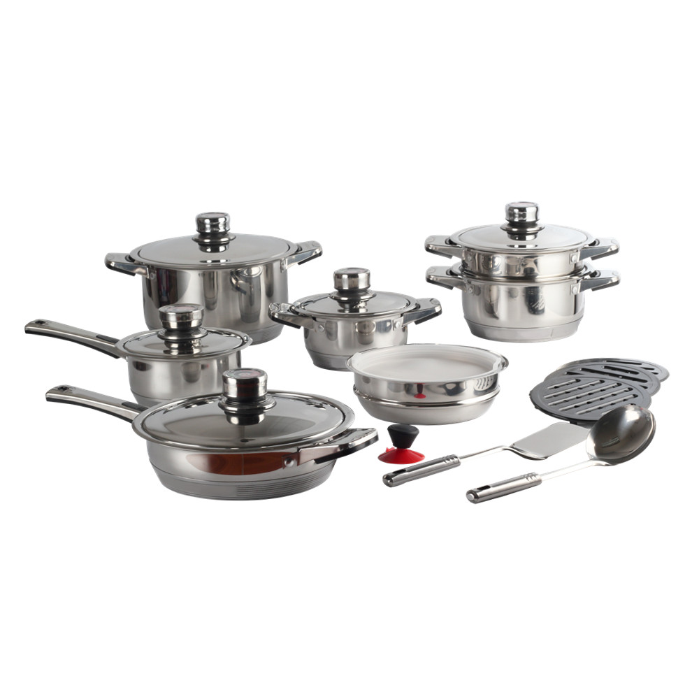 19pcs Stainless Steel Cookware Set — 2