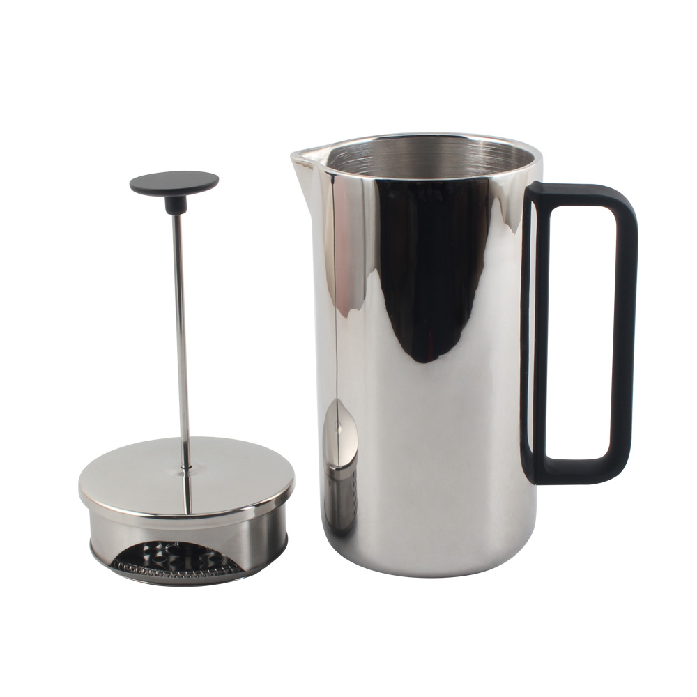 Double Wall Insulated, Easy Press Strong Quality Metal Coffee Press — 5