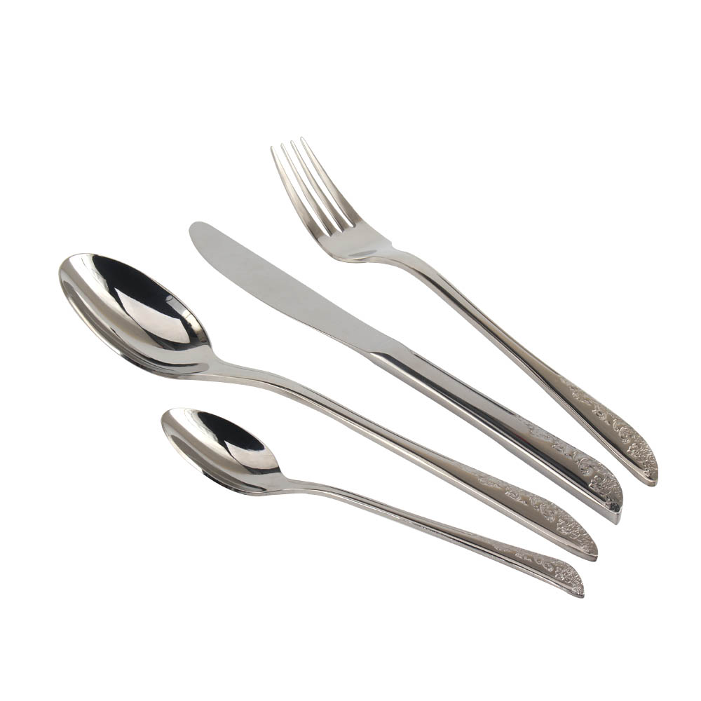 Stainless Steel Mirror Polished Cutlery Set Include Forks Spoons Knives, Mirror Polished Tableware Set — 7