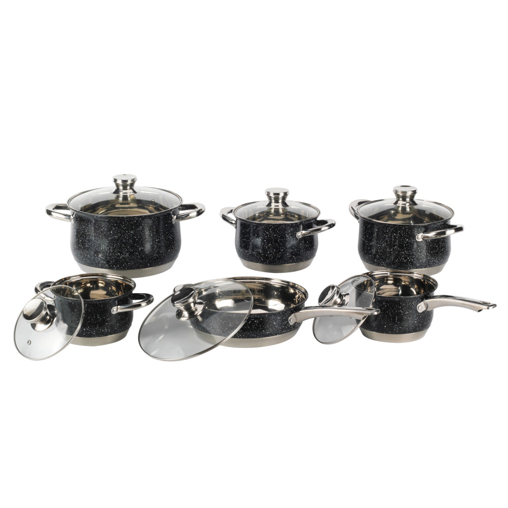 12-Piece Stainless Steel Pots And Pans Induction Cooker for Kitchen — product information