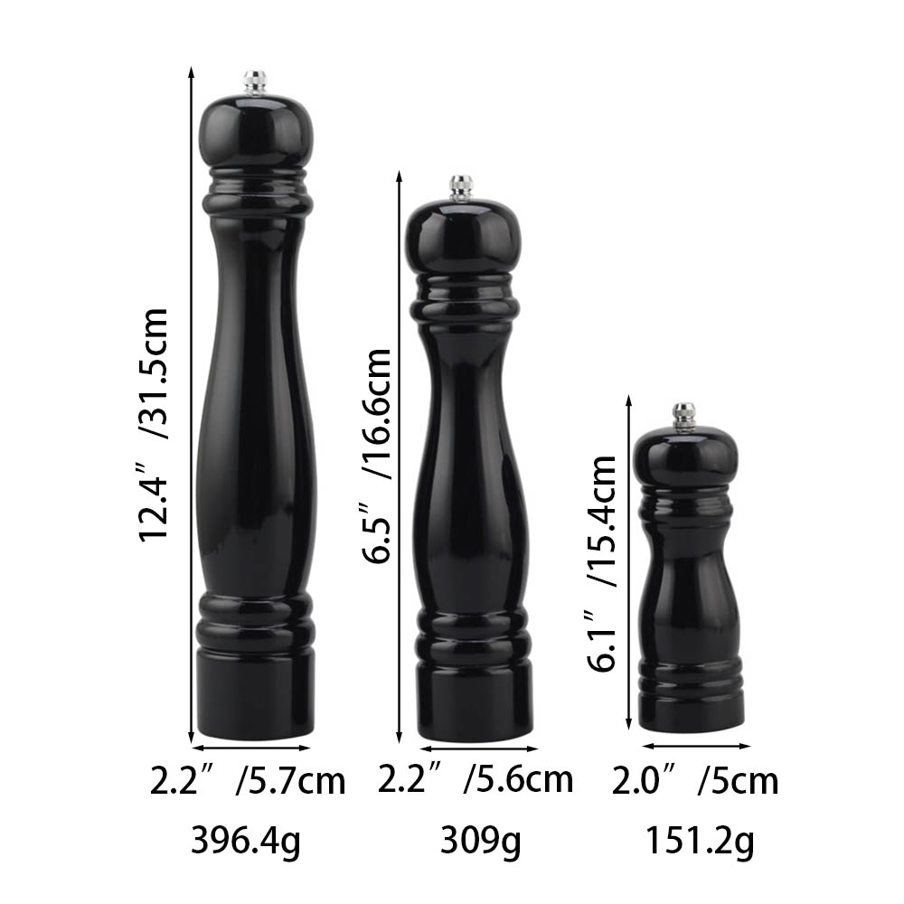 Multi-Size Modern Wooden Salt And Pepper Grinder — product information
