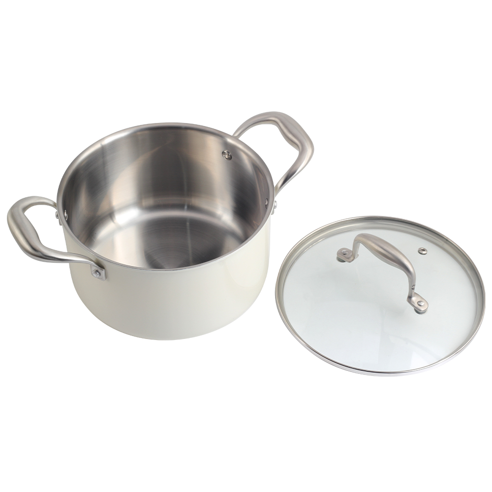 Tri-Ply Stainless Steel 5 Qt Stock Pot With Lid — 3
