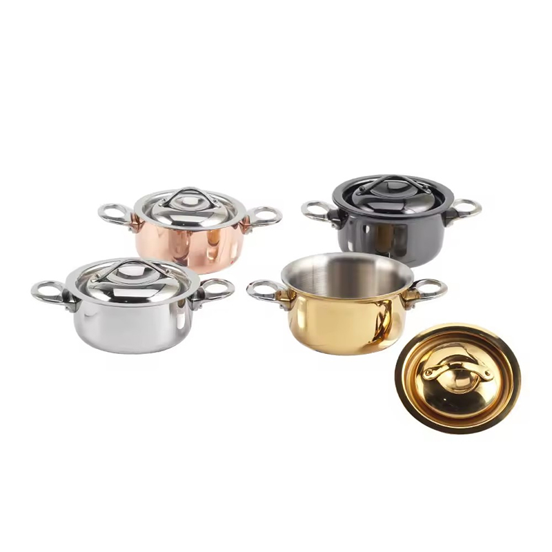 Stainless Steel Mini Tri-Ply Saucepot — 5
