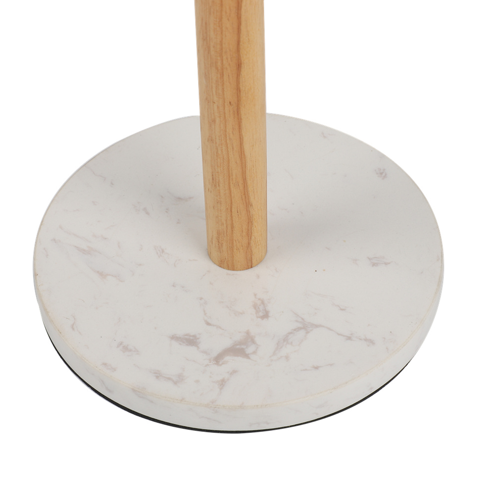 Wooden Rustproof Pedestal Lavatory Tissue Roll Holder Floor Stand — 2