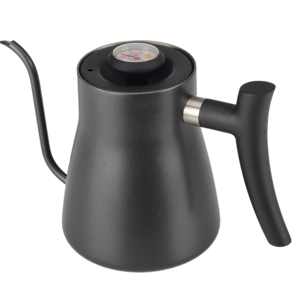 Stainless Steel Coffee Kettle With Thermometer — 3