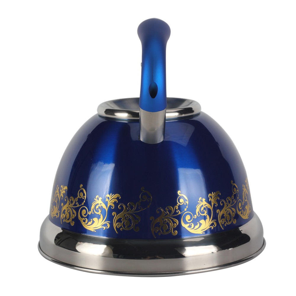 S/S Whistling Tea Kettle Blue — 2