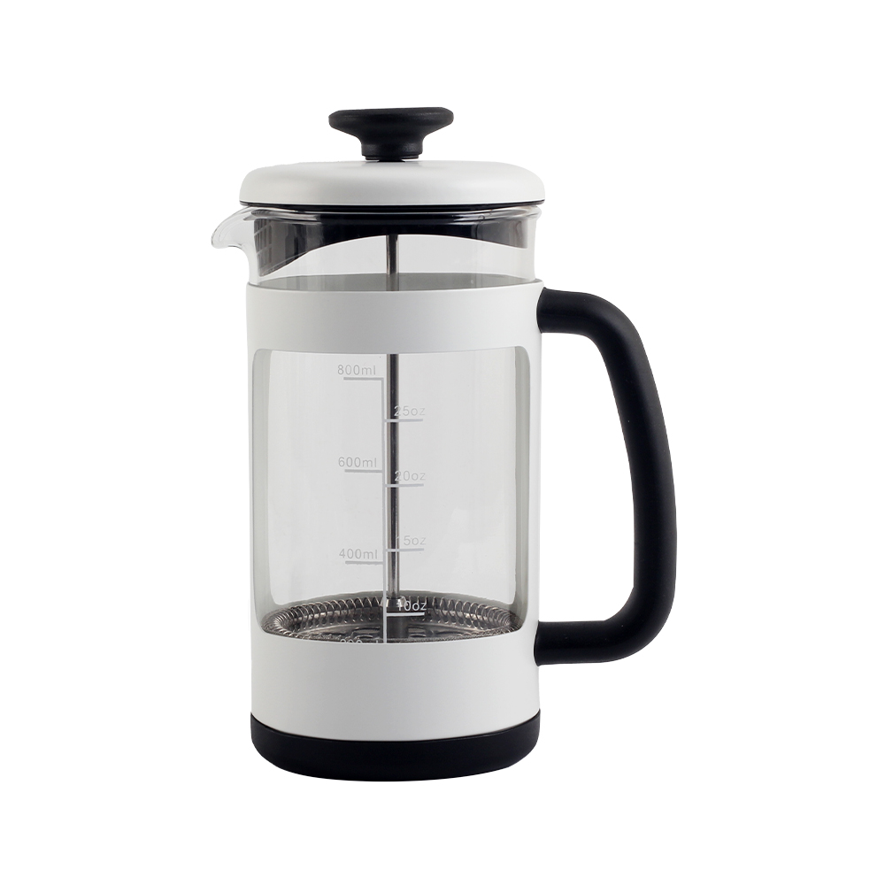 Heat Resistant Thickened Borosilicate Glass Stainless Steel Coffee Press — 2