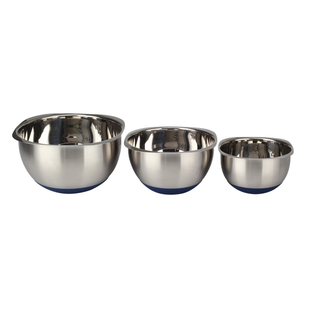 Stainless Steel Square Mixing Bowls, Food Storage Bowl Set — 2