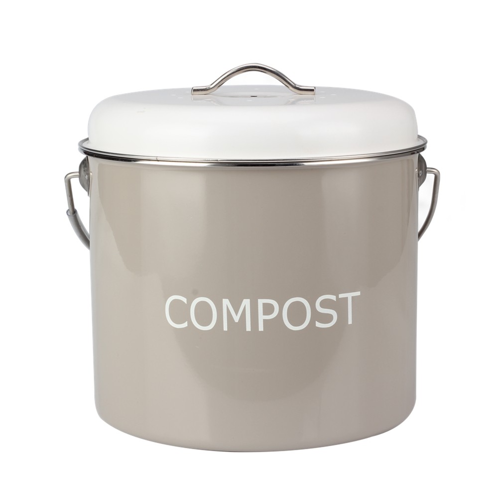 Indoor Multi-Color 0.8 Gallon Stainless Steel Compost Pail — product information