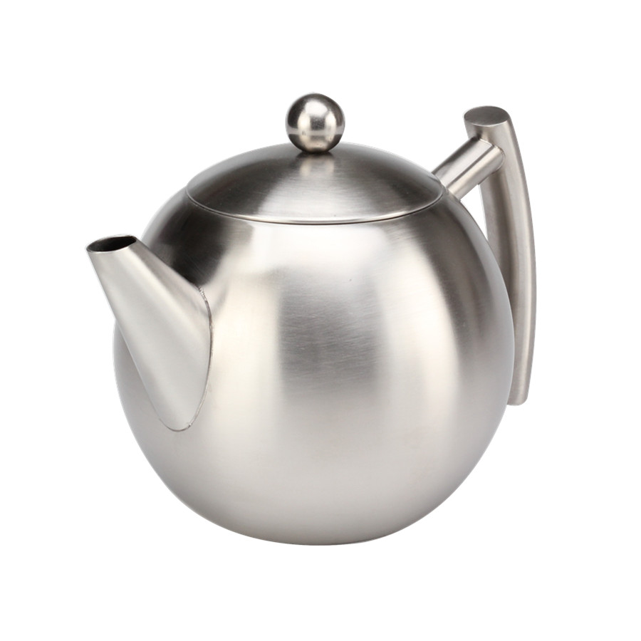Double Walled Stainless Steel Tea Containing Kettle, Easy Pour Tea Pot — 4