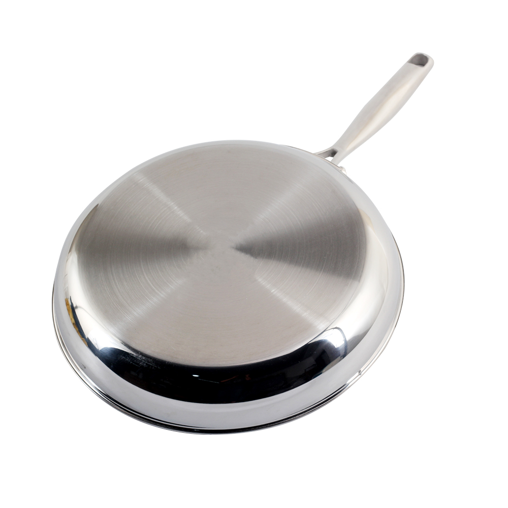Tri-Ply 12 Inch Stainless Steel Frying Pan — 4