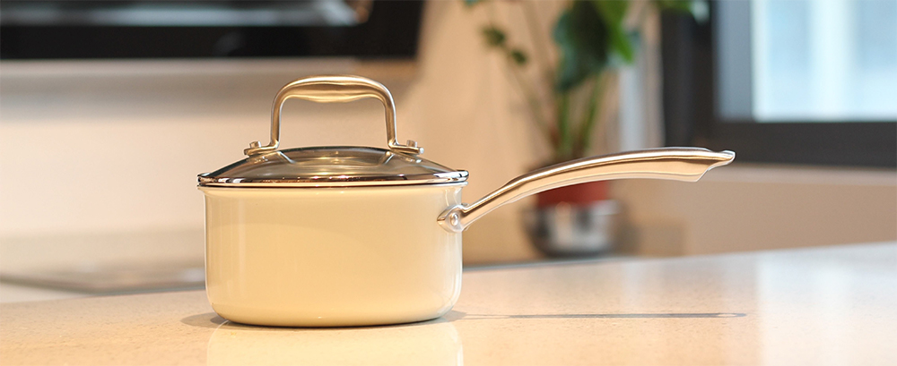 Stainless Steel Tri-ply Saucepan — 6