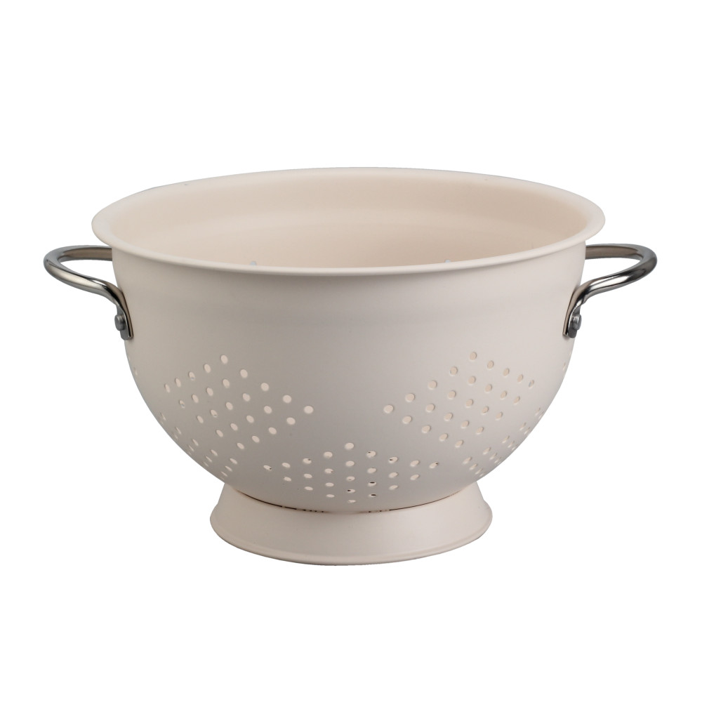 Morden Design White Stainless Steel Colander — product information