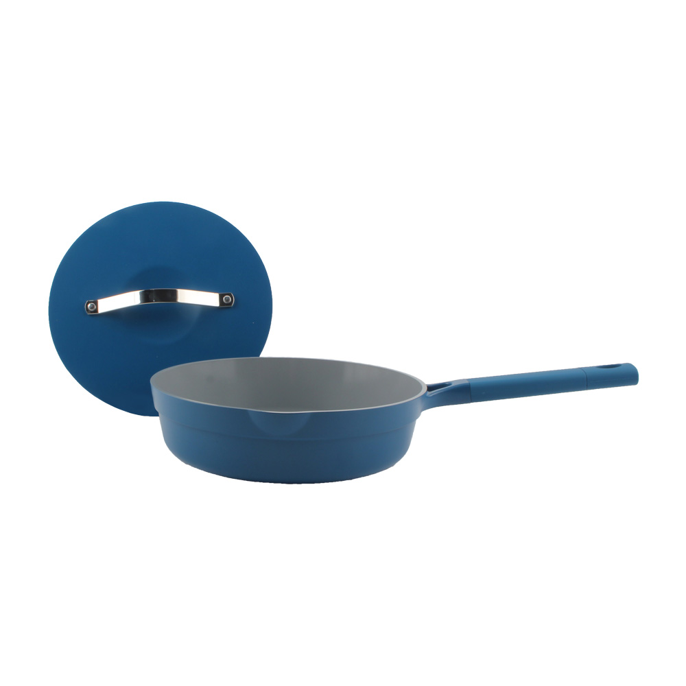 Coating Technology, Aluminum Casting Deep Frying Pan With Lid — 4