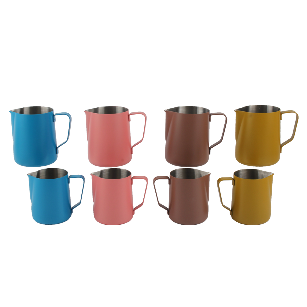 350ml / 600ml Espresso Milk Frothing Pitcher, Stainless Steel Coffee Milk Jug — product information