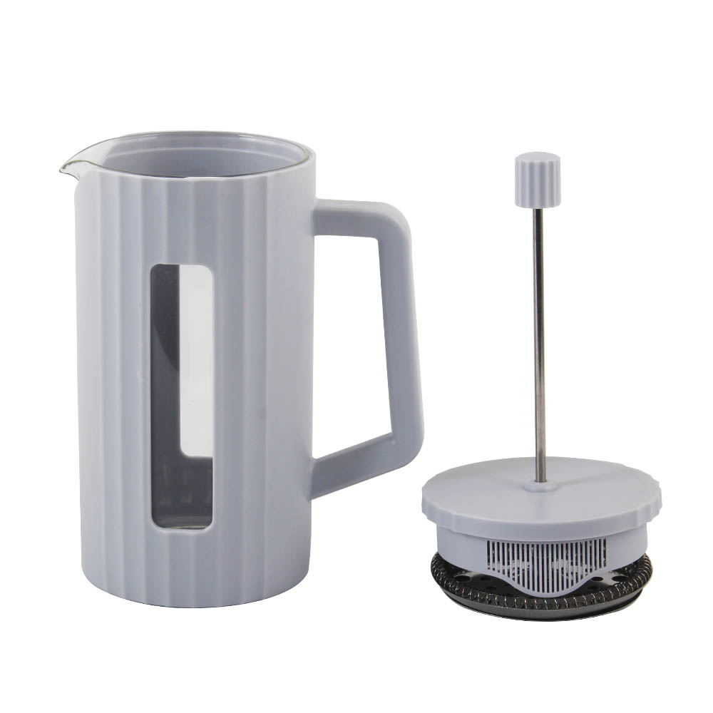 Stainless Steel Plunger System & Durable Borosilicate Heat Resistant Glass Coffee Press — 5