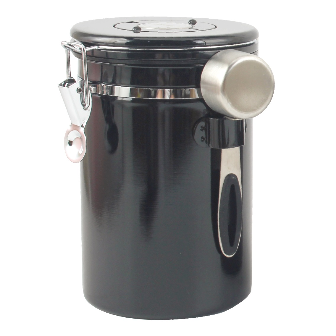 Coffee Canister With Window, Airtight Stainless Steel Kitchen Food Storage Container With Lids — 6