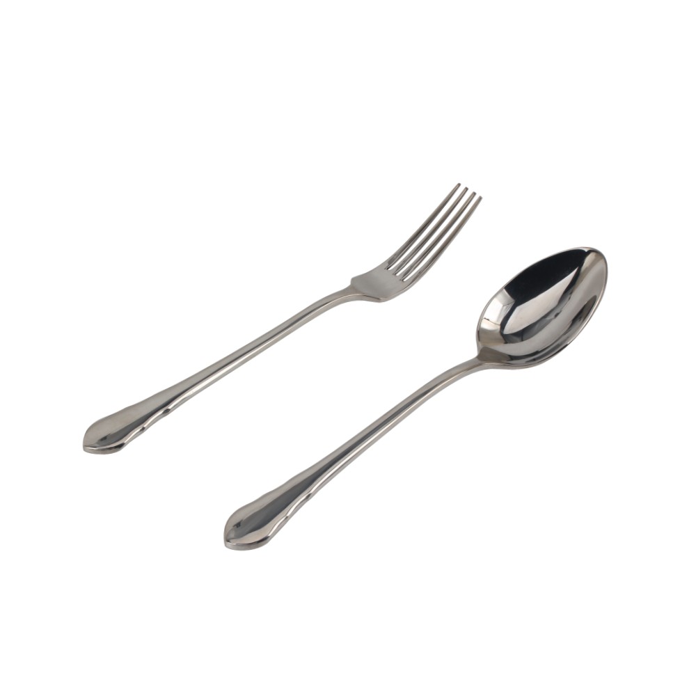 2-Piece 18/10 Stainless Steel Flatware Set（silver plated with gold accents） — 5