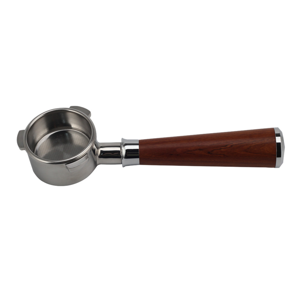 Stainless Steel Portafilter With Wood Handle — 2