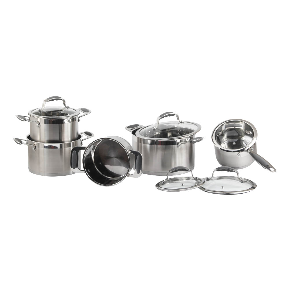 Induction Cookware Set With Glass Lid — 5