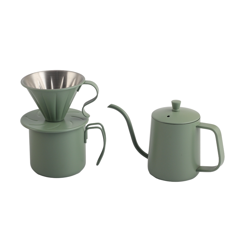 Modern Camping Coffee Set, Portable Pour Over Coffee Maker Set