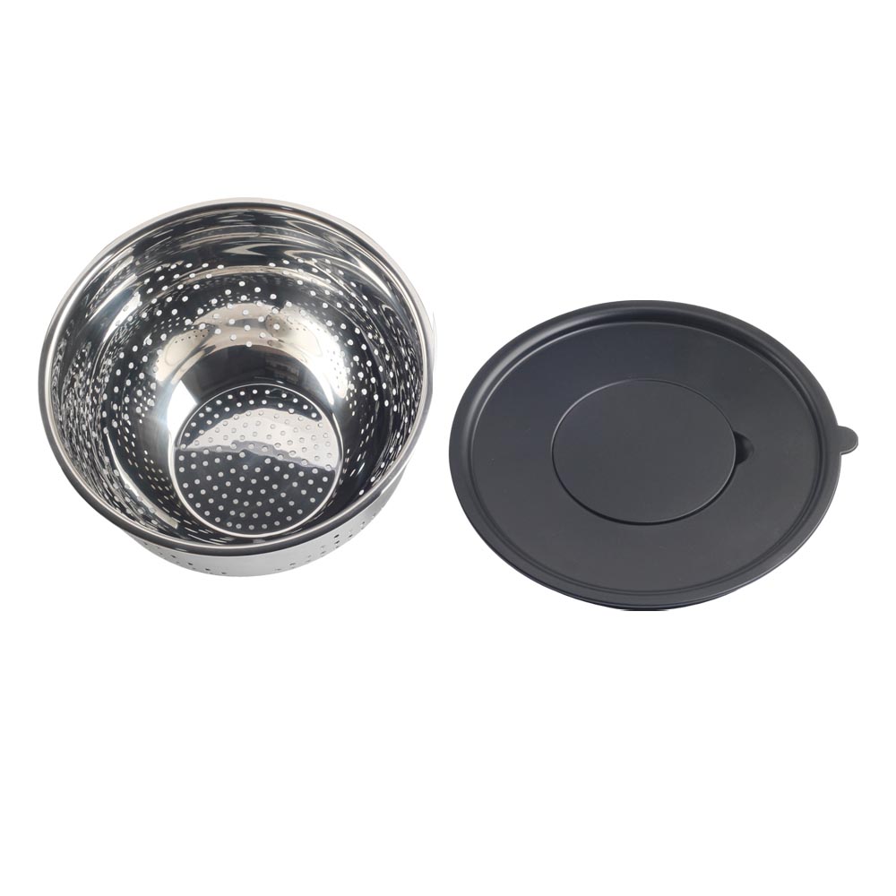 Stainless Steel Colander With 3 Different Grater — 6