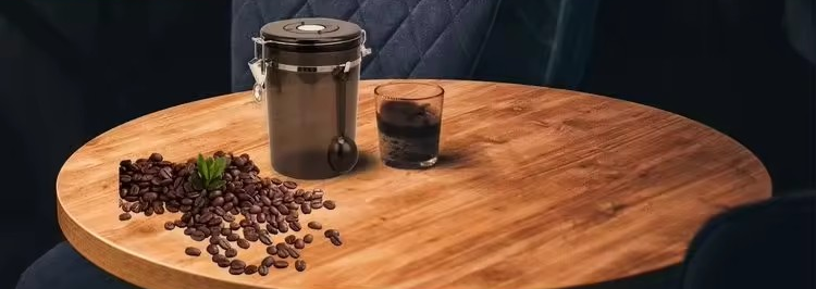 Clear Canister with Clamp Lid & Spoon — 7