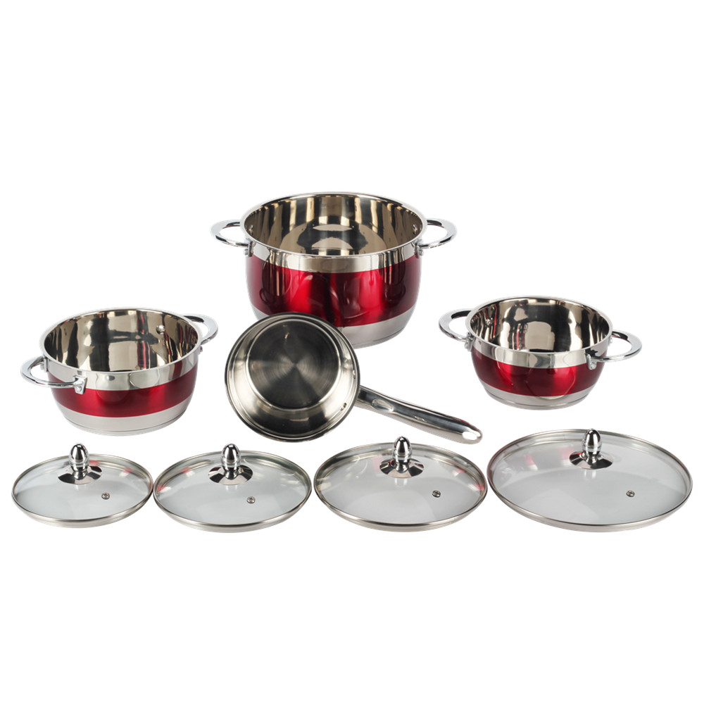8pcs Stainless Steel Cookware Set — 4