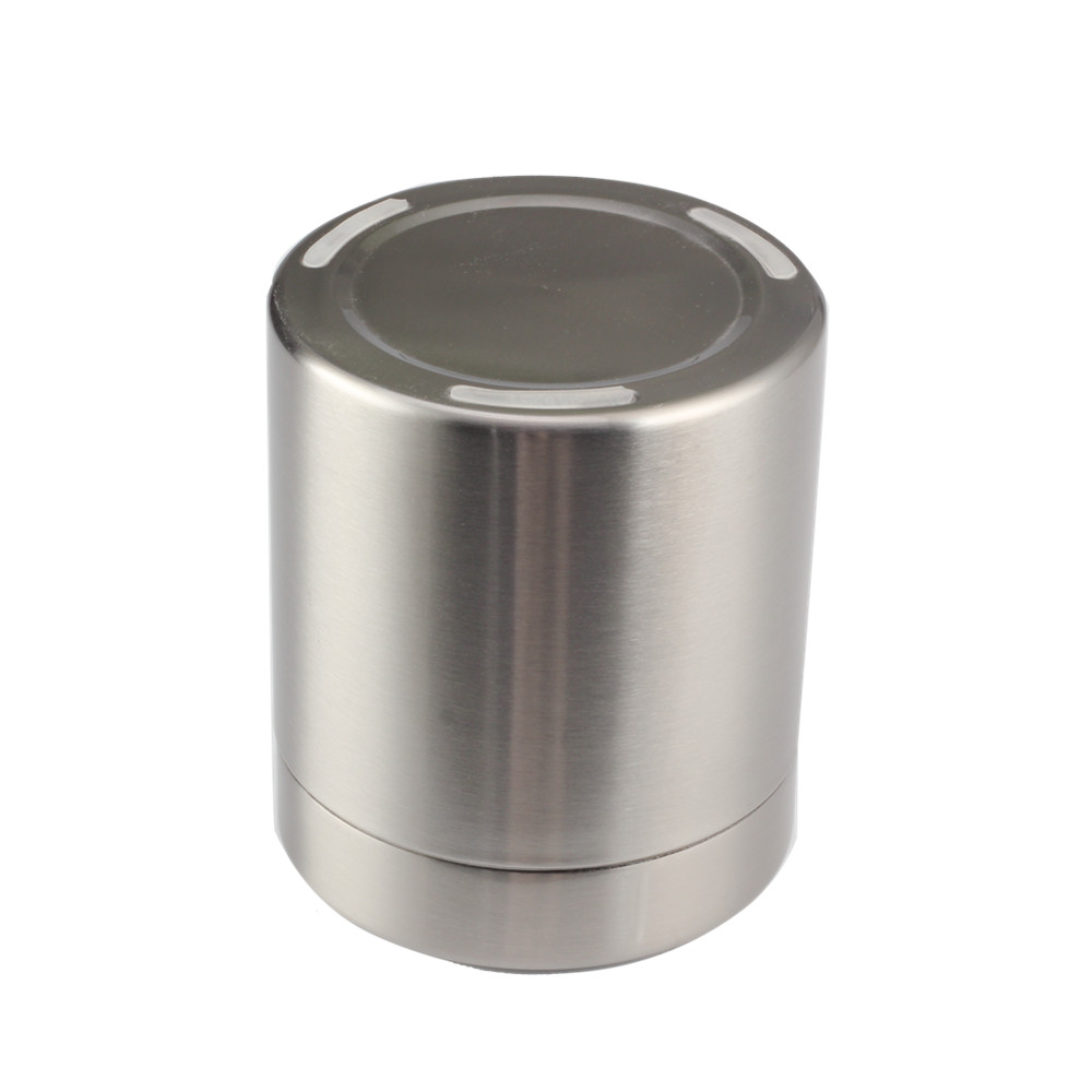 Mini Trash Can With Lid, Desktop Small Stainless Steel Trash Can — 3