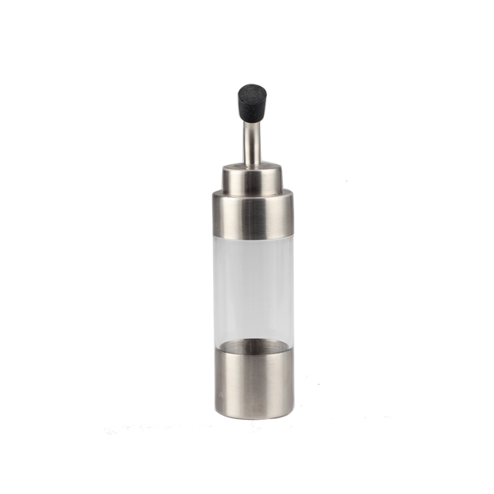 2pcs Stainless Steel & Glass Olive Oil Dispenser Bottle — 2