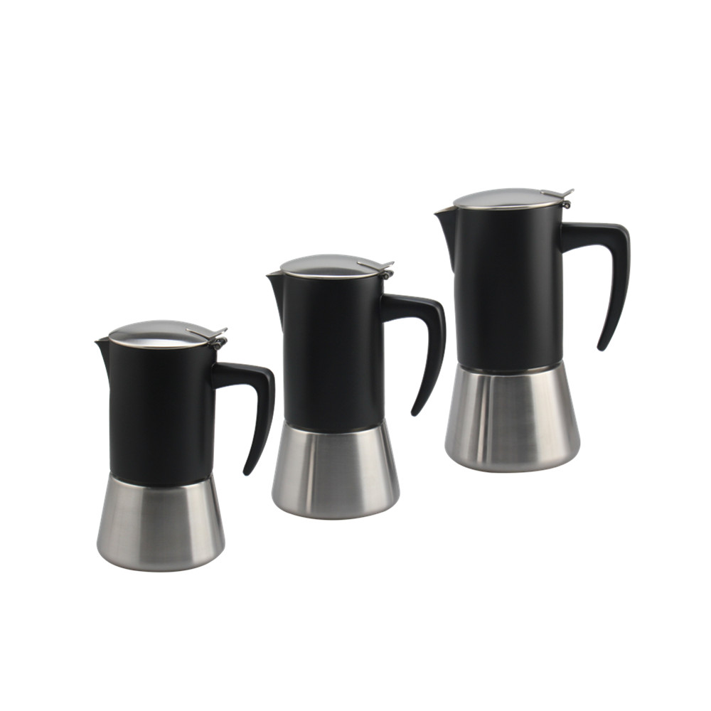 Stovetop Espresso Maker, 300ml / 6 Cups Moka Pot, — 2