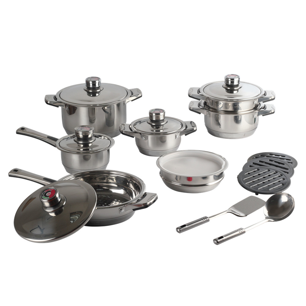 19pcs Stainless Steel Cookware Set — 7