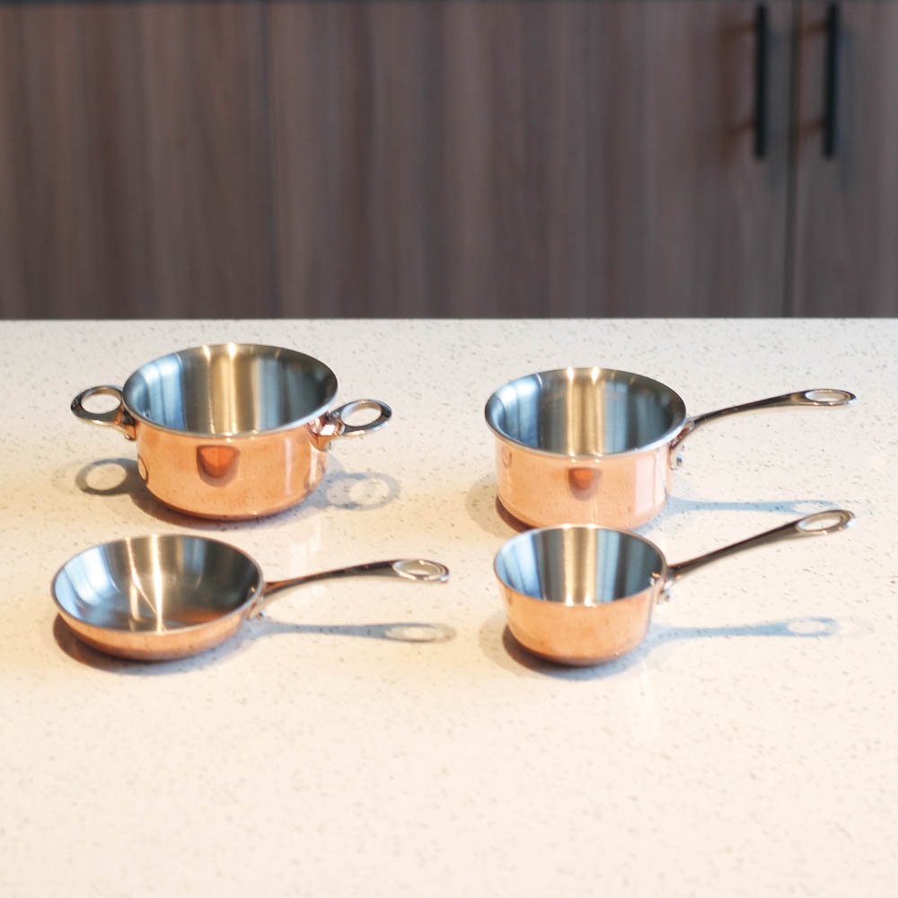 Triply Stainless Steel Mini Sauce Pan And Pot Set — 6