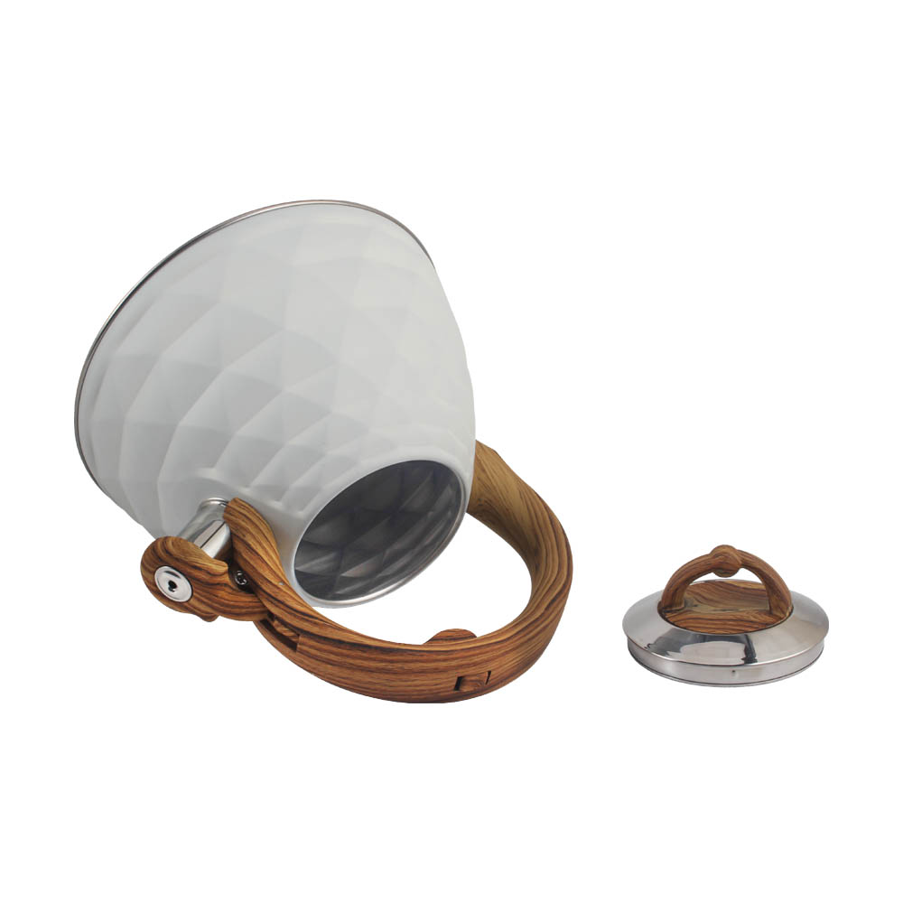 Stainless Steel Whistling Kettle (White) — 3