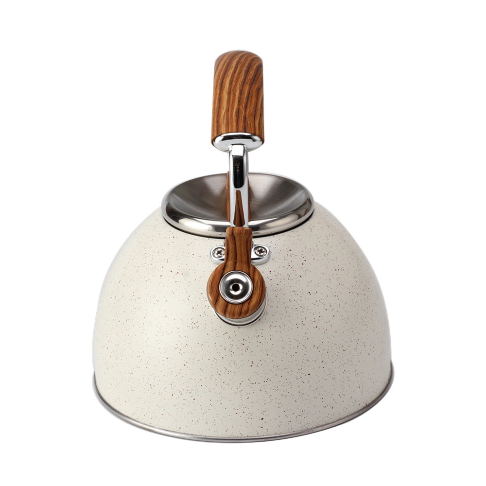 Whistling Kettle With Wood Grain Handle — product information