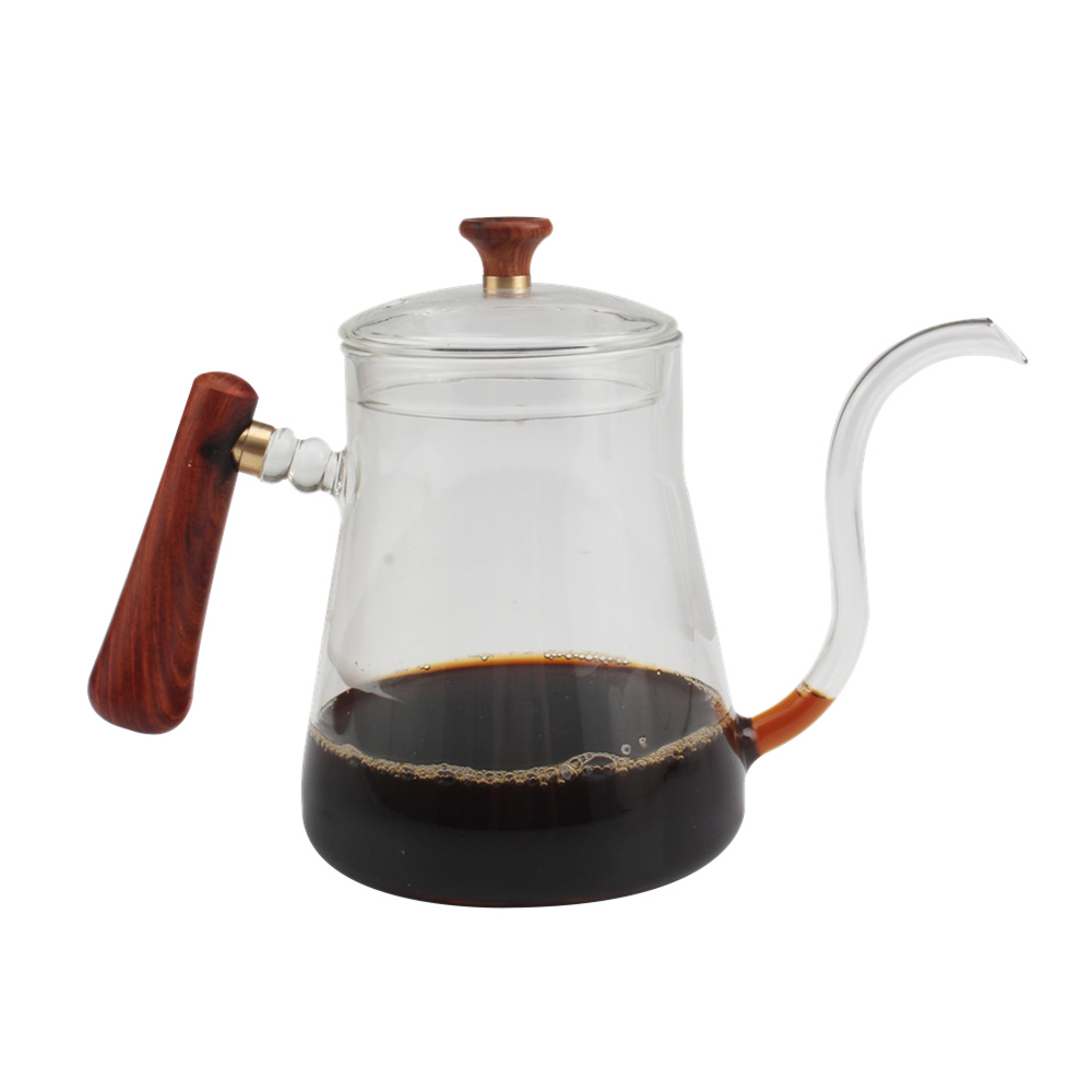 Coffee Hand Pot Clear Glass Kettle — 6