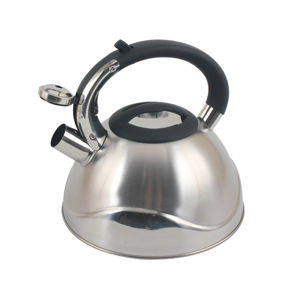 Stainless Steel Whistling Tea Kettle, Silver-Colored — 5
