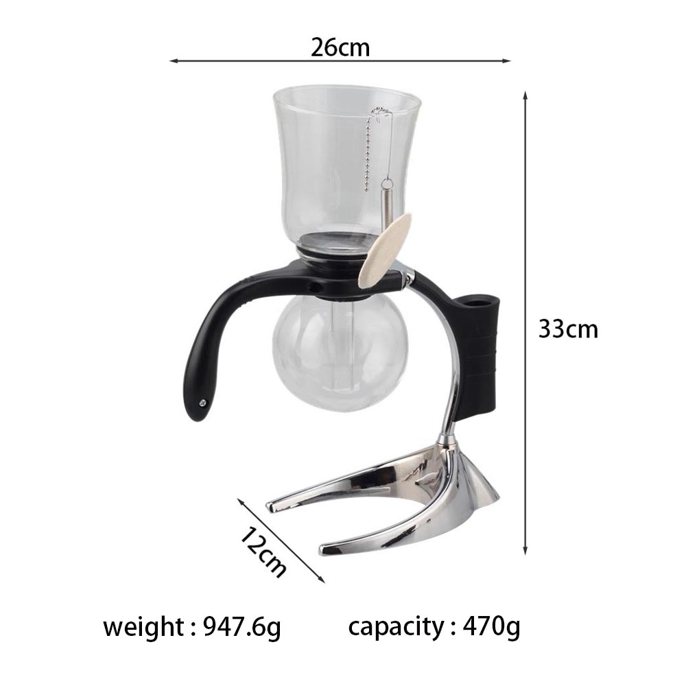 Siphon Coffee Maker, Glass Drip Coffee Maker Set — product information